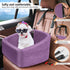 30lbs, NEEZUKAR Dog Car Seat for Small Medium Dogs,Detachable Washable Dog Booster Seat Under Pet Car Seats Travel Bed