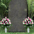 Gooddyiyukey Artificial Grave Flowers for Cemetery, Mothers Day Grave Decorations, Faux Fake Red White Blue Silk Roses