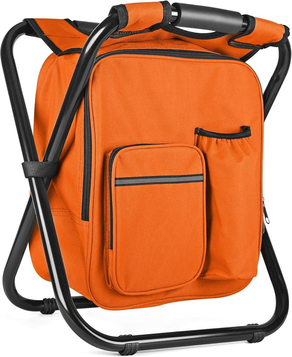 Kikerike Backpack Stool Cooler Chair Heavy Duty 300 LBS Max Load Portable