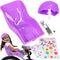 The Original Doll Bicycle Seat & Helmet Pack (Purple) - Accessory for 18"-22" Dolls & Stuffed Animals, Kids Gift