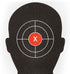 Juvale 50 Pack Paper Shooting Targets for Range, Bulk for Hunting Handguns Pistols Rifles Silhouette with Red Bullseye