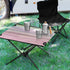 Amooorous Foldable Coffee Table Gradual Change Extendable Outdoor Grill Table with Carry Bag for Outdoor Cooking Picnic