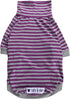 Tooth & Honey Big Dog/Stripe Shirt/Pullover for Big Dogs, Full Belly Coverage, Purple and Grey (Large)