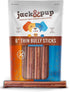 Jack&Pup Premium Thin Dog Bully Sticks - 6 inch Bully Sticks for Dogs, (10 Pack) - Odor Free Beef Chews for Small Dogs