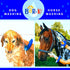BaR-K Drip Catcher Cuffs - Pet Bathing Tool for Dog Shower and Bathtub, Grooming Supplies for Dogs and Horses, Blue 2