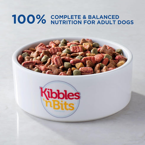 Kibbles 'n Bits Mini Bits Small Breed Dry Dog Food, Savory Bacon & Steak Flavor, 3.5 lb. Bag