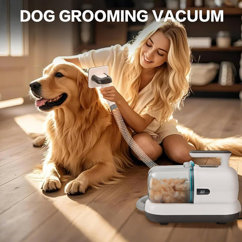 S7 Trimming High-Suction Dog Grooming Vacuum for Small & Medium Dogs, Compact Hair Collection System for Regular