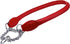 Rolled Genuine Leather Martingale Dog Collar Choker - Red, 7 Sizes (#7 - Neck Circumf. 17.5"-19.5")