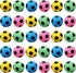 Skylety 32 Pieces Cat Soccer Balls, Foam Sponge Football Interactive Toy Sports Ball for Kittens