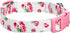 Cherry Garden Dog Collar with Dainty Flowers