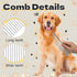 Biaungdo 3 Set, Pets(7.48 1.57 inch 6.3 1.1 inch) Pcs Dog Grooming Combs Metal Dog Comb for Removing Tangles and Knot