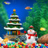 POPETPOP 2Pcs Christmas Aquarium Decorations, Resin Ornament Fish Tank Decoration Micro Landscape for Holiday