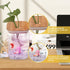 Mini Betta Fish Tank with LED Light, USB Powered Decorative Aquarium for Small Fish Species – Betta, Guppies, Tetras