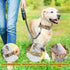 KCUCOP Tactical Dog Collar with Handle, Adjustable Military Collar with Metal Buckle and Patches for Medium Dogs
