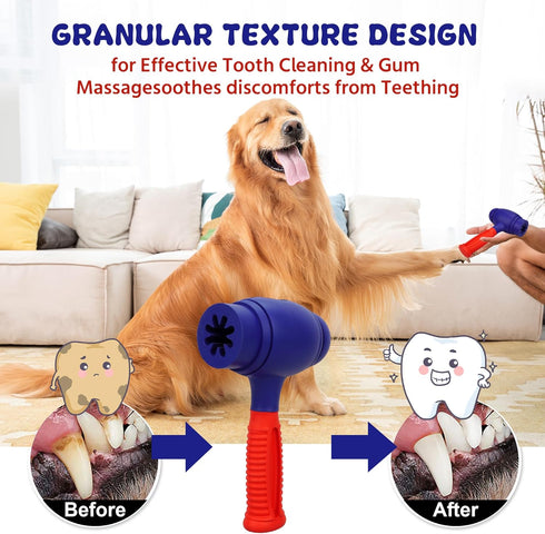 Dog Chew Toys for Aggressive Chewers - Natural Rubber Toys for Medium Large Dogs, Durable Indestructible Dog Toys