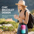 Water Bottle 64oz with Paracord Handle, Trebo Half Gallon Double Wall Vacuum Stainless Steel Insulated Jug