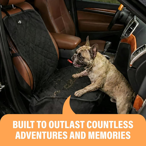 Active Pets Dog Car Seat Cover, Waterproof Front Seat Protector for SUV Truck Sedan, Pet Safety Travel Comfort System