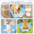 kathson Rabbit Litter Box Toilet, Plastic Square Bunny Corner Litter Box, Pet Potty Trainer Box for Small Animal Guinea