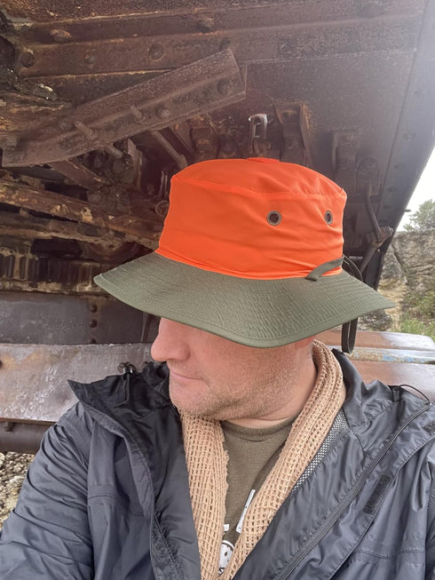 Reversible Blaze Boonie Hat, 100% Ripstop for Scouting, Tactical, Hunting, Hiking, Camping, Fishing, Sun Hat