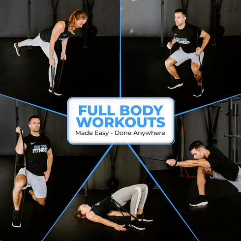 Pull Up Assistance Resistance Bands by Iron Core Fitness - Strength Training at Home or Gym