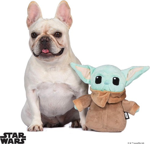 Star Wars for Pets Mandalorian The Child Plush Figure Dog Toy, 9 Inch Medium Soft and Plush Squeaky Toy