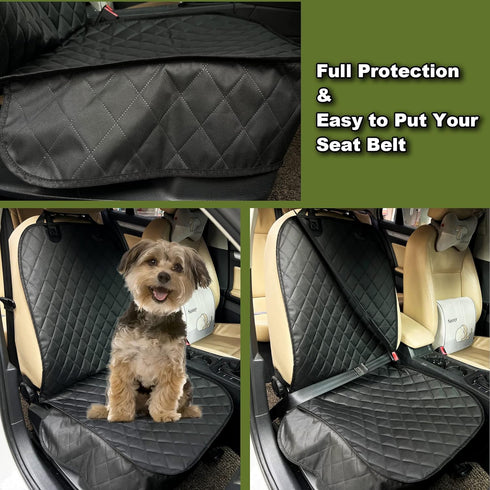 2 Packs Femuar Car Front Seat Cover for Dogs, Waterproof Pet Car Seat Protector, Nonslip Scratch-Proof Dog Seat Cover
