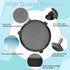kathson 8 Inch Aquarium Air Stone Hydroponics Disc Aerator with Suction Cups for Pond Decoration