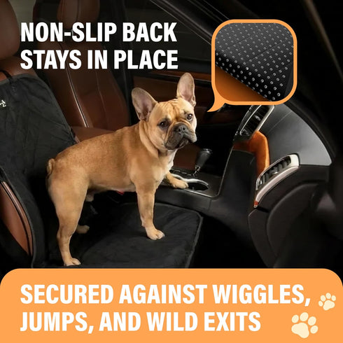 Active Pets Dog Car Seat Cover, Waterproof Front Seat Protector for SUV Truck Sedan, Pet Safety Travel Comfort System