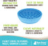 Raw Paws Licking Mat Bowl, Bathing & Grooming Distraction Mat for Dogs, Fun Alternative Slow Feeder Bowl