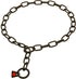 Herm Sprenger Black Stainless Steel Medium Link Chain Collar - 3.0 mm x 22 inches