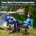 360 2.7LB 305LBS Swivel Folding Chair, Compact Portable Camping Chairs for Outdoor Travel Hunting Hiking Fishing