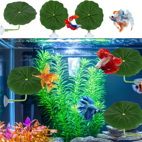 Xinjoduz 3 Pack Hammock (2.56 Inches) Xindojuz Betta Fish Toys, Plastic Betta Bed Leaf for Fish Tank Decorations, Safe