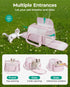 20 Lbs BAGSMART Cat Carrier: Soft-Sided Pet Carrier for Small Medium Cats Dogs Puppy Quilted Collapsible Puffy Travel