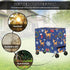 Sarogrorin 80-100 Outdoor Cooler Covers Waterproof Foldable Patio Cooler Cover for Outdoor Quart Christmas Decorations