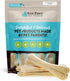 Raw Paws Compressed Rawhide Bones for Dogs, 8-inch, 5-Count - Long Lasting Natural Chews for Large Dogs