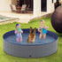 Niubya Foldable Dog Swimming Pool - Collapsible Hard Plastic Bath Tub for Pets, 72 x 12 Inches