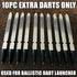 MADSABRE Ballistic Dart Launcher - Metal Darts for Accurate Shooting in Hunting and Camping