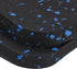 uxcell Treadmill Mat, 3.9"x3.9" Exercise Equipment Mat for Floor Protection, Sound Reduction, Black Blue, 6 Pcs