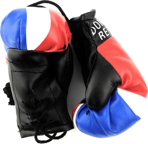 Hanging Car Mirror Mini Boxing Gloves, Dominican Republic