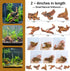 FUNOJOY Assorted Natural Driftwood Decor for Aquarium and Reptile Tank Accessories, 2-10" Wood Branches (Pack of 6)