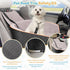 35lbs COCASES Dog Car Seats for Small Medium Dogs, Dog Booster Car Seat, Detachable and Washable Carseat Pet Bed