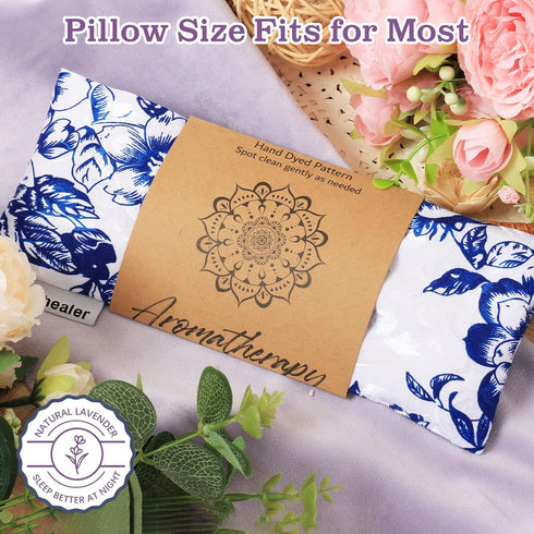 Hihealer 2-Pack Lavender Silk Eye Pillow, Relaxation Gift for Women, Weighted Eye Mask for Meditation