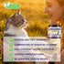 10 1 500 3s, Taurine for Cats Vitamins Treats, in Cat Multivitamin with Fish Oil - Crunchy & Creamy Chews Supports