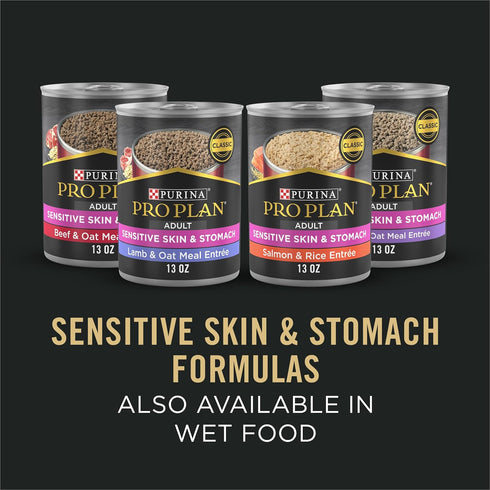 Purina Pro Plan Sensitive Skin and Stomach Dog Food, Turkey & Oat Meal Formula with Probiotics - 4 lb. Bag