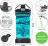 Lightzz Kids Water Bottle, 3D Glowing Monster Truck LED Light, 14 OZ Tritan BPA Free Travel Cup for Kids