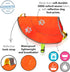 Dog Reflective Vest - Comfortable Safety Jacket for Hunting, High Visibility with Elastic Straps and Clasp Closure -