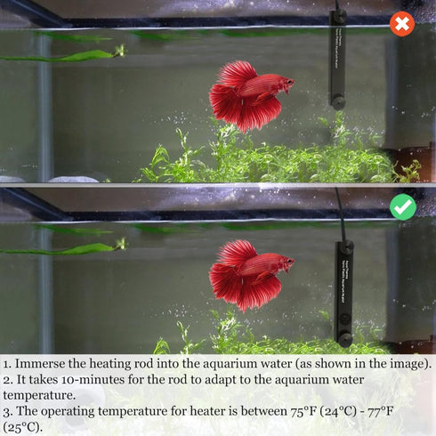 SunGrow 10W Water Heater for Turtle Aquarium Tank, Cat & Dog Heated Bowl, Bird Fountain Deicer, Chicken & Horse Water