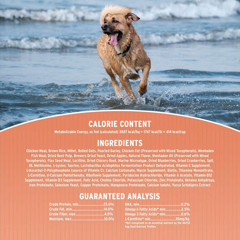 Annamaet Original Encore Formula Dry Dog Food, 25% Protein, Chicken & Brown Rice, 12-lb Bag