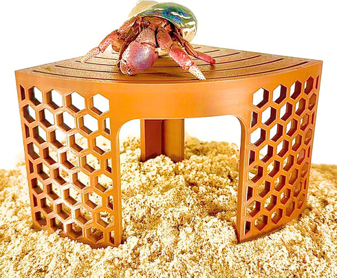 Lucky Critter Hermit Crab Climbing Toy Corner Stand | Hermit Crab Cave