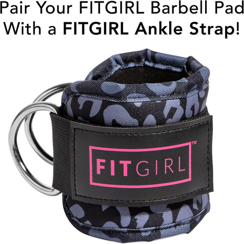 FITGIRL Squat Pad and Hip Thrust Pad for Leg Day - Barbell Pad for Comfortable Squats Lunges Glute Bridges